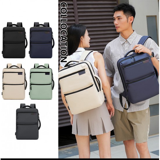 Cross-border backpack, large-capacity student laptop storage bag, foreign trade wholesale, simple business computer bag