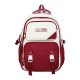 New contrasting color backpack for junior high school students, trendy and casual, versatile backpack for classes, college students, and high school students