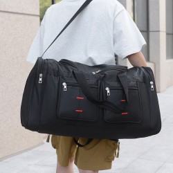 Long- and short-distance business trip storage bags, large-capacity, multifunctional carry-on luggage with multiple pockets and compartments.