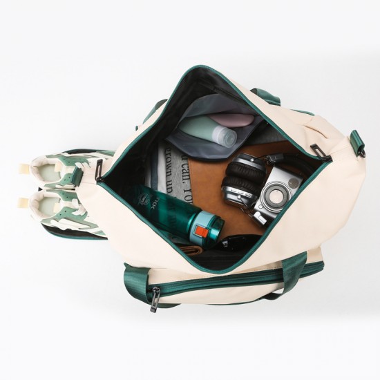 Large-capacity, water-repellent, lightweight travel bags, casual sports bags, separate shoe compartments, wet and dry separation fitness bags