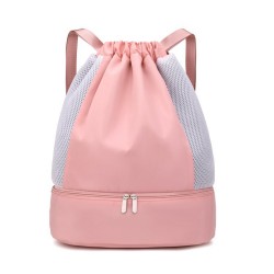 New women's wet/dry separation gym bags with shoe compartments, lightweight outdoor backpacks for swimming and yoga.