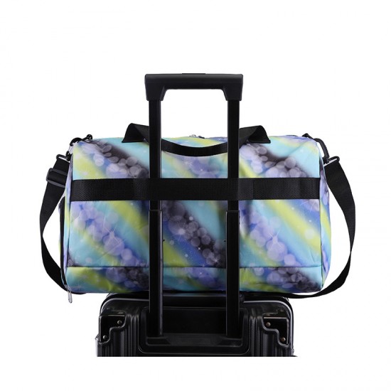 Wet/dry separation, sports and leisure fitness bag, fresh and stylish, large-capacity splash-proof travel bag