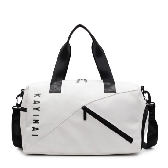 Men's and Women's Fashionable Short Trip Travel Bag with Shoe Compartment, Wet/Dry Separate Sports Gym Bag Separate sports and fitness bag