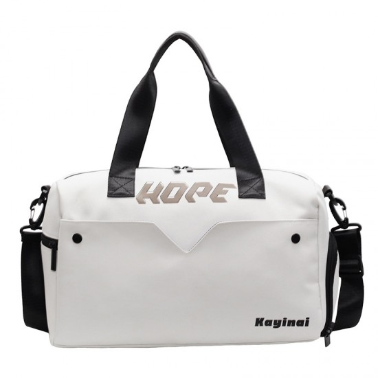 Men's and Women's Fashionable Wet/Dry Separate Sports Gym Bag, Trendy and Large Capacity, Trolley-Attachable Travel Bag with Shoe Compartment