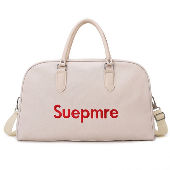 Stylish, minimalist, contrasting color handbag with wet/dry separation, crossbody gym bag