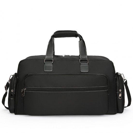 Men's large-capacity travel bag with multiple pockets, short-distance business trip outdoor storage, trolley function