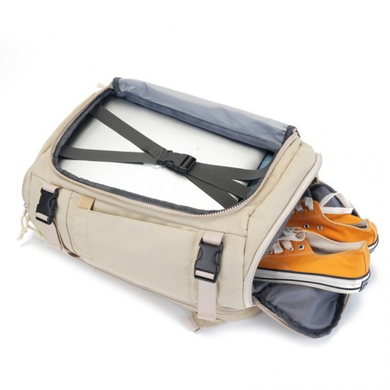 Cross-border travel bag, new large-capacity fitness bag, multi-functional commuting backpack with separate shoe compartment