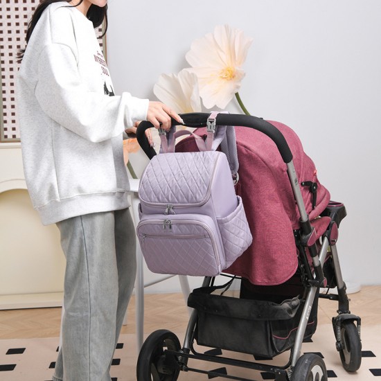 New cross-border fashion backpack Large-capacity, convenient, portable, and fashionable women's mommy bags, wholesale, and maternity/baby bags.