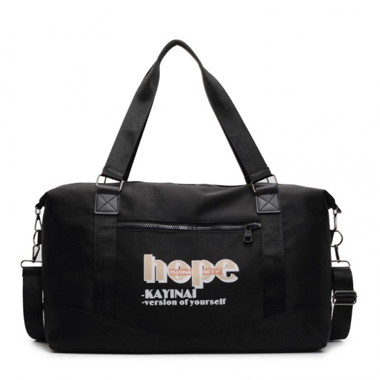 Trendy casual large-capacity short-distance travel carry-on luggage, wet/dry separation, sports and fitness bag with trolley attachment