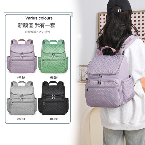 New cross-border fashion backpack Large-capacity, convenient, portable, and fashionable women's mommy bags, wholesale, and maternity/baby bags.
