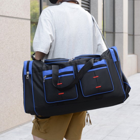 Long- and short-distance business trip storage bags, large-capacity, multifunctional carry-on luggage with multiple pockets and compartments.