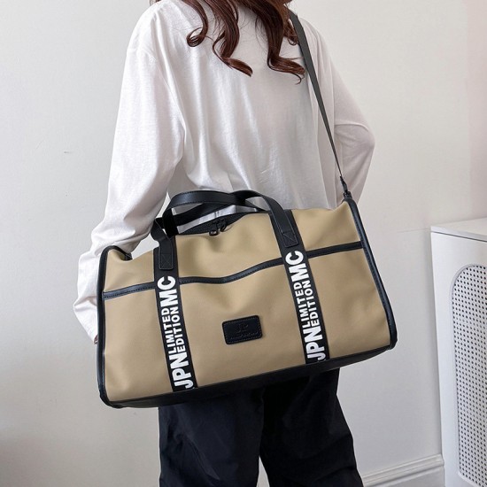 Stylish large-capacity travel bag with wet/dry separation and sports and fitness bag with trolley for men and women