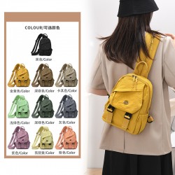 New export women's backpack, trendy Japanese-style simple large-capacity shoulder bag, versatile new fashionable crossbody chest bag