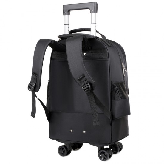 New foreign trade business backpack with multifunctional universal wheels, short-distance business travel luggage, large-capacity college student backpack