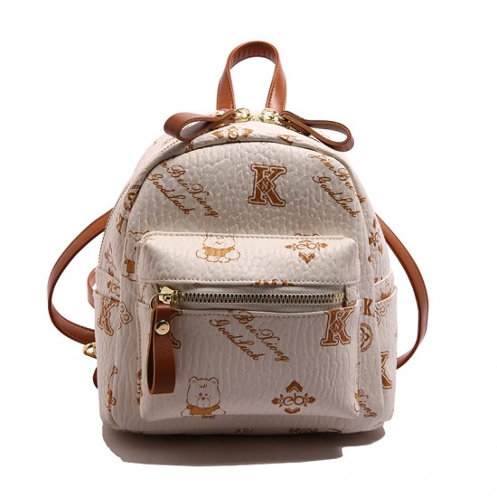 2025 new cross-border cross-border backpack, printed commuter school bag, large-capacity student travel backpack