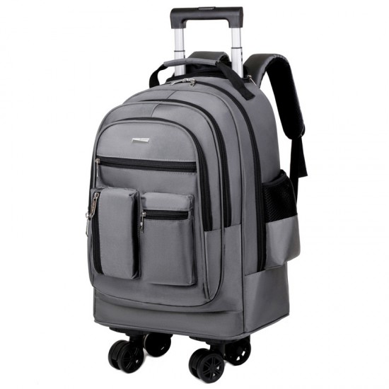 New foreign trade business backpack with multifunctional universal wheels, short-distance business travel luggage, large-capacity college student backpack