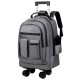 New foreign trade business backpack with multifunctional universal wheels, short-distance business travel luggage, large-capacity college student backpack