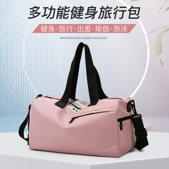 Export Gym Bag, Wet/Dry Separation, Men's and Women's Independent Shoe Compartment, Yoga Gym Bag Oxford cloth travel luggage and storage bag