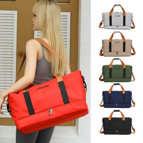 Cross-border new sports and fitness bags, wet/dry travel bags, large-capacity men's and women's casual commuter shoulder and crossbody bags.