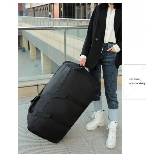 Wholesale new large-capacity travel bag, airline checked bag, airline suitcase, foldable moving luggage with universal wheels