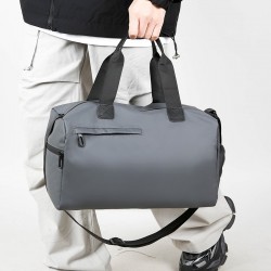 Cross-border wet/dry travel bag, solid color, stylish and versatile yoga and fitness bag, short-distance water-resistant duffel bag