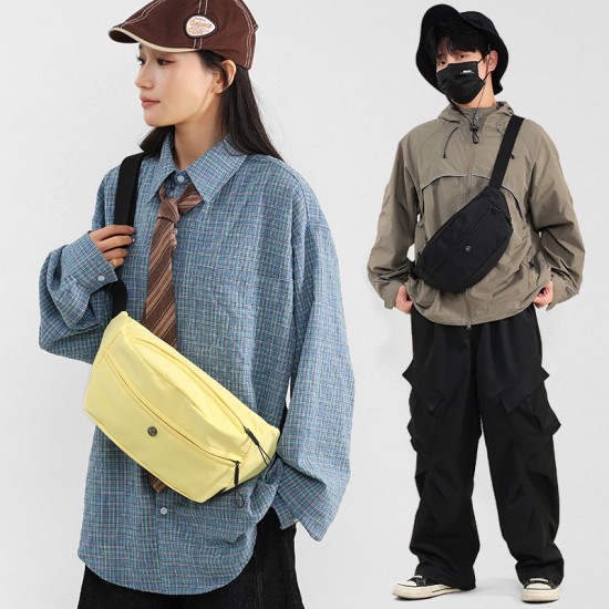 New men's and women's crossbody bags, multifunctional shoulder bags, Japanese-style student chest bags, casual crossbody bags