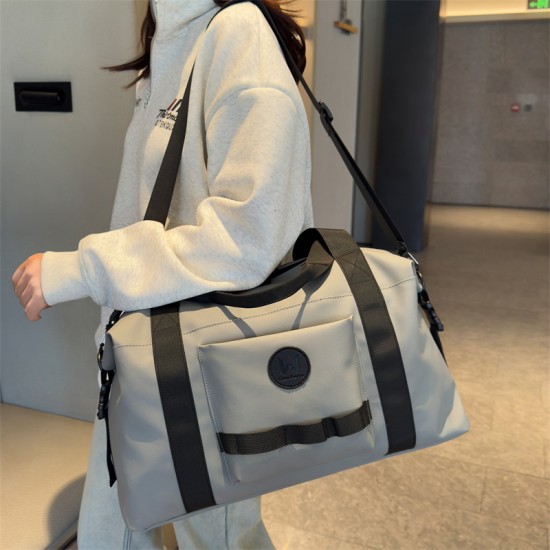 Travel Large-capacity casual travel luggage with wet/dry separation, sports training and fitness bag with trolley function