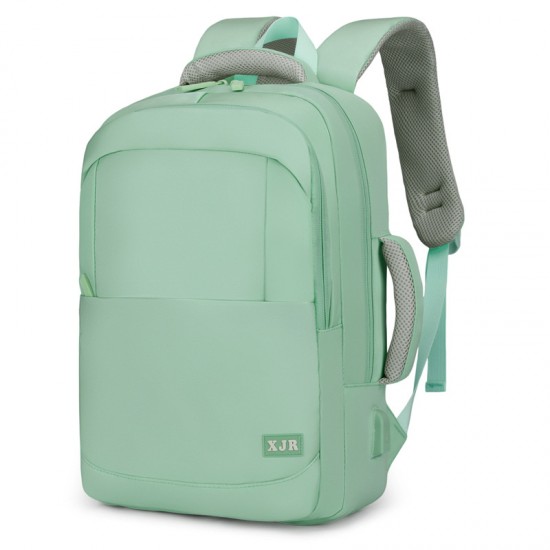 Stylish business laptop backpacks, simple student school bags, large-capacity commuter backpacks.