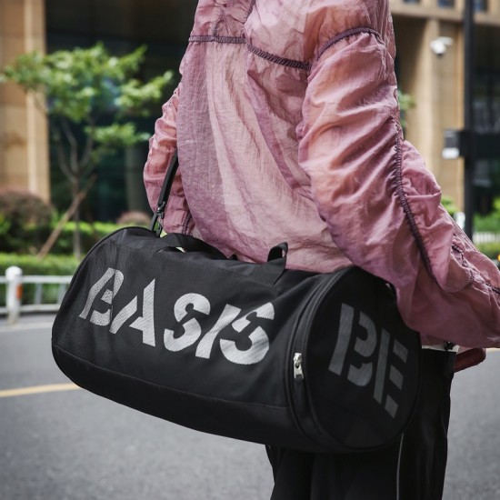 Fashionable men's and women's sports bag, wet/dry separation, travel bag, travel bag for short trips, travel bag with shoe compartment.