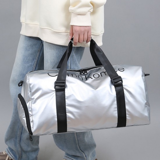 Cross-border travel bag, wet/dry separation gym bag, separate shoe compartment, lettered yoga bag, trolley bag