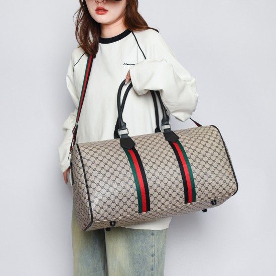 Fashionable travel bag with large capacity, European and American style, travel handbag with trolley for short business trips