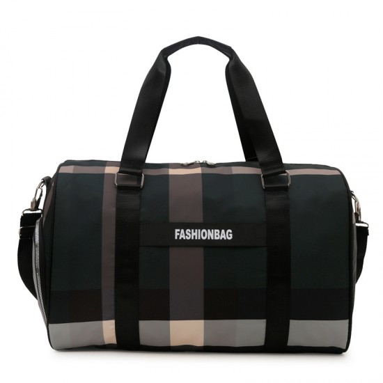Foreign trade large-capacity travel bag, casual outdoor sports bag, simple fitness luggage with shoe compartment