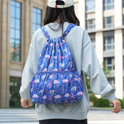 Outdoor cycling backpack, drawstring backpack, hiking backpack, large-capacity camping travel storage bag