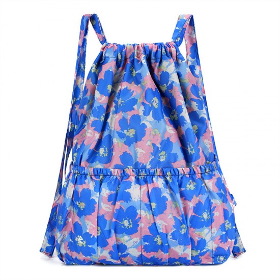 Outdoor cycling backpack, drawstring backpack, hiking backpack, large-capacity camping travel storage bag