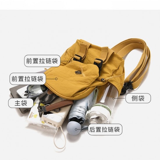 New export women's backpack, trendy Japanese-style simple large-capacity shoulder bag, versatile new fashionable crossbody chest bag