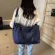 Expandable large-capacity travel bag, single-shoulder travel bag with wet/dry separation and casual gym bag with trolley