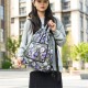 Fashionable sports bag, foldable drawstring handbag, large-capacity, portable, casual, home shopping backpack