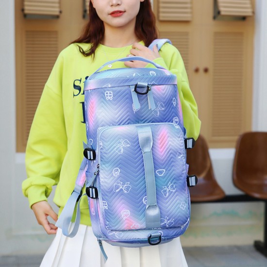 Cross-border short-distance travel bag, independent shoe compartment, wet and dry separation, yoga bag, waterproof sports multifunctional fitness bag