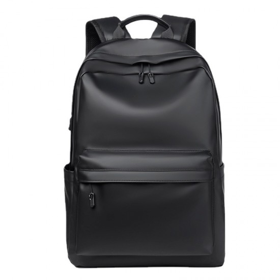 Cross-border men's backpacks, casual, waterproof, simple business backpacks, large-capacity travel laptop bags.