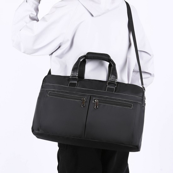 Extra-large capacity men's business carry-on luggage, travel luggage storage bag with trolley attachment