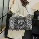 Personalized travel bags with niche designs, large capacity, European and American leopard print trolley bags.