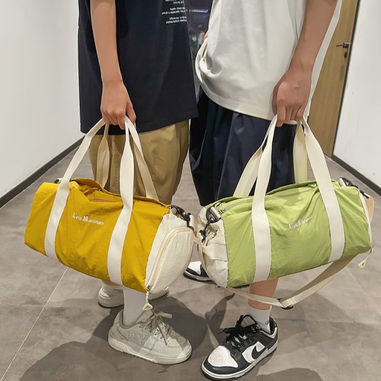 Lightweight and casual travel bag, Korean-style fashionable yoga and fitness bag, large-capacity couple's crossbody sports bag