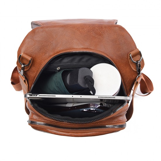 New cross-border soft leather backpacks Women's Korean-style fashionable large-capacity backpack, stylish and casual, versatile and versatile travel bag