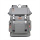 New men's large-capacity travel backpacks, stylish and trendy solid-color business laptop backpacks.