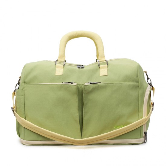 Outdoor sports bag with independent shoe compartment, expandable and practical moving storage bag, simple and lightweight short-distance business travel bag