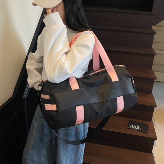 Large-capacity sports and fitness bag, men's and women's outdoor travel short-distance luggage storage bag, wet and dry separation yoga bag