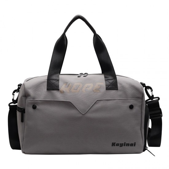 Men's and Women's Fashionable Wet/Dry Separate Sports Gym Bag, Trendy and Large Capacity, Trolley-Attachable Travel Bag with Shoe Compartment