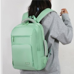 Men's and women's backpacks for summer 2025, back-to-school, large-capacity backpacks, stylish and casual, simple travel laptop bags.