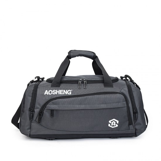 Large-capacity travel bag with shoe compartment, decompression shoulder strap, travel bag with trolley for men and women on business trips