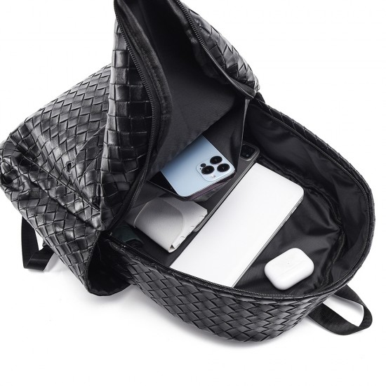 New woven backpack, trendy lightweight travel bag for men and women, daily commuting, and college students